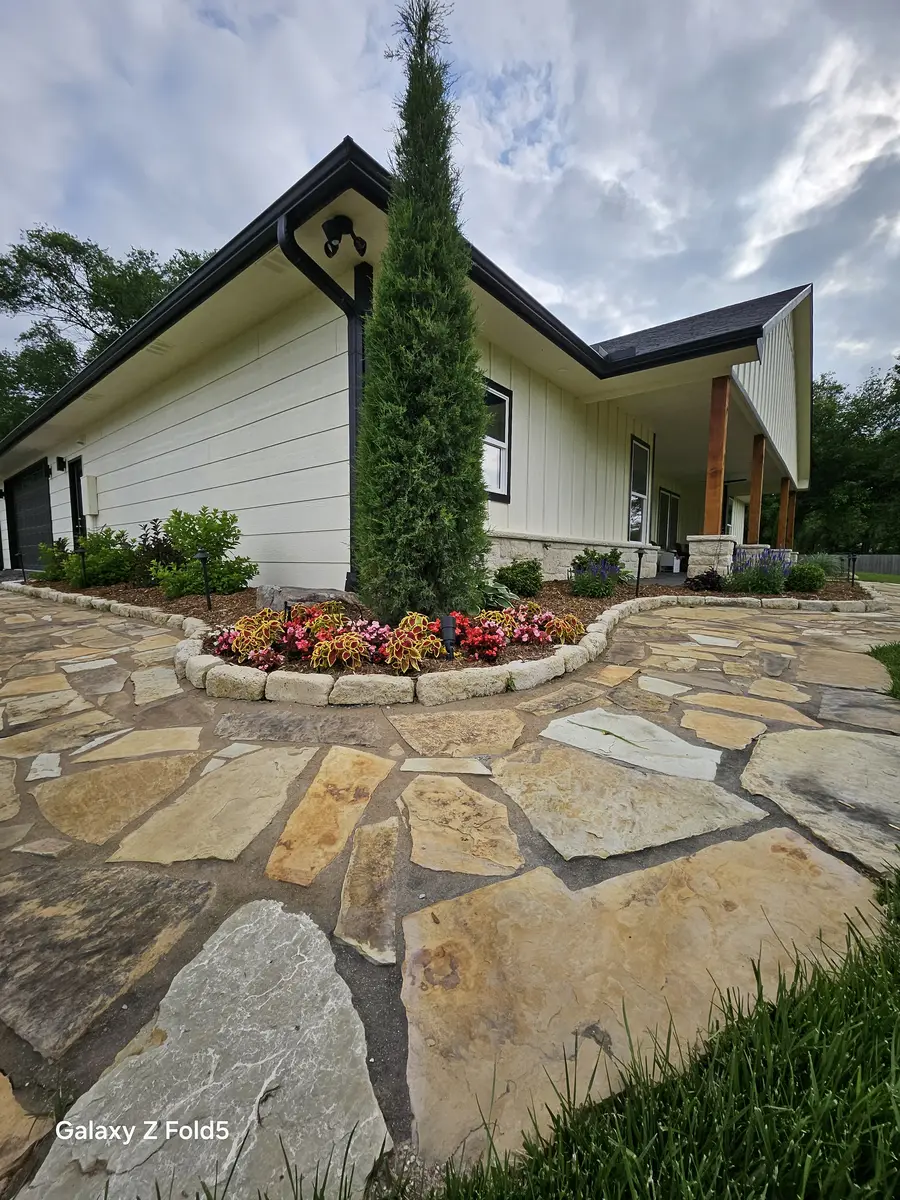 Finished landscape project by Jesus Landscaping LLC in Wichita KS