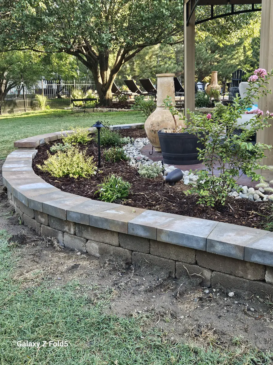 Retaining Walls and Steps by Jesus Landscaping LLC in Wichita Kansas